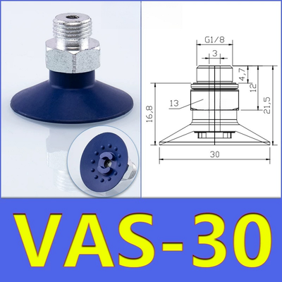 FESTO VAS30 Πνευματική Βεντούζα Διαμέτρου 30mm Πολύχρωμη Σιλικόνη Νιτριλίου Ανθεκτική στη Φθορά για Μεταφορά Υλικών από Ρομπότ