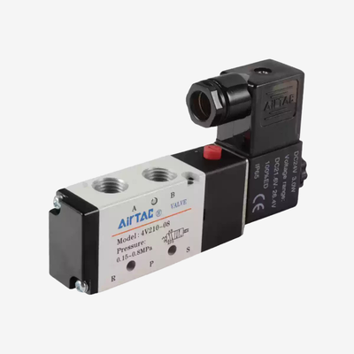 Βαλβίδα ελέγχου αέρα Airtac 4V410-15 Μεγάλης Ροής Συρόμενης Κουλούρας Σώμα από Κράμα Αλουμινίου Δεν Απαιτείται Λίπανση Χειροκίνητη Επικάλυψη Για Κύκλωμα Οδήγησης Κυλίνδρου Βαρέως Τύπου
