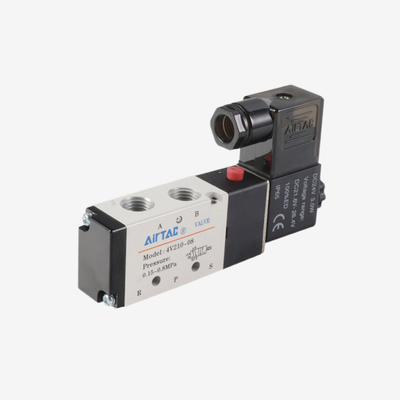 Πηνίο ηλεκτρομαγνητικής βαλβίδας Airtac AC220V DC24V Ξεχωριστό πηνίο αντικατάστασης για πνευματική ηλεκτρομαγνητική βαλβίδα σειράς 4V Μόνωση κλάσης F Ευρεία ανοχή τάσης με σύνδεσμο Din