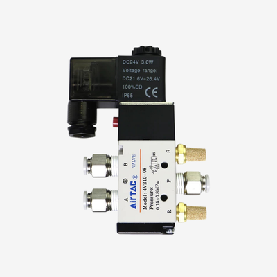 Βαλβίδα ελέγχου αέρα Airtac 4V410-15 Μεγάλης Ροής Συρόμενης Κουλούρας Σώμα από Κράμα Αλουμινίου Δεν Απαιτείται Λίπανση Χειροκίνητη Επικάλυψη Για Κύκλωμα Οδήγησης Κυλίνδρου Βαρέως Τύπου
