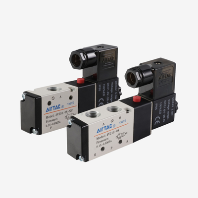 Πηνίο ηλεκτρομαγνητικής βαλβίδας Airtac AC220V DC24V Ξεχωριστό πηνίο αντικατάστασης για πνευματική ηλεκτρομαγνητική βαλβίδα σειράς 4V Μόνωση κλάσης F Ευρεία ανοχή τάσης με σύνδεσμο Din