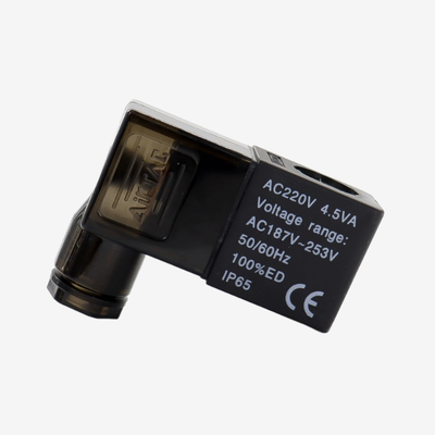 Πηνίο ηλεκτρομαγνητικής βαλβίδας Airtac AC220V DC24V Ξεχωριστό πηνίο αντικατάστασης για πνευματική ηλεκτρομαγνητική βαλβίδα σειράς 4V Μόνωση κλάσης F Ευρεία ανοχή τάσης με σύνδεσμο Din