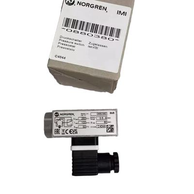 0.5 έως 8bar Πυροστασία από έκρηξη Πυροσκόπτης IMI NORGREN 0880380 G1/4 Πυροσκόπτης ενδιάμεσης κλειδαριάς για σωλήνες χημικών