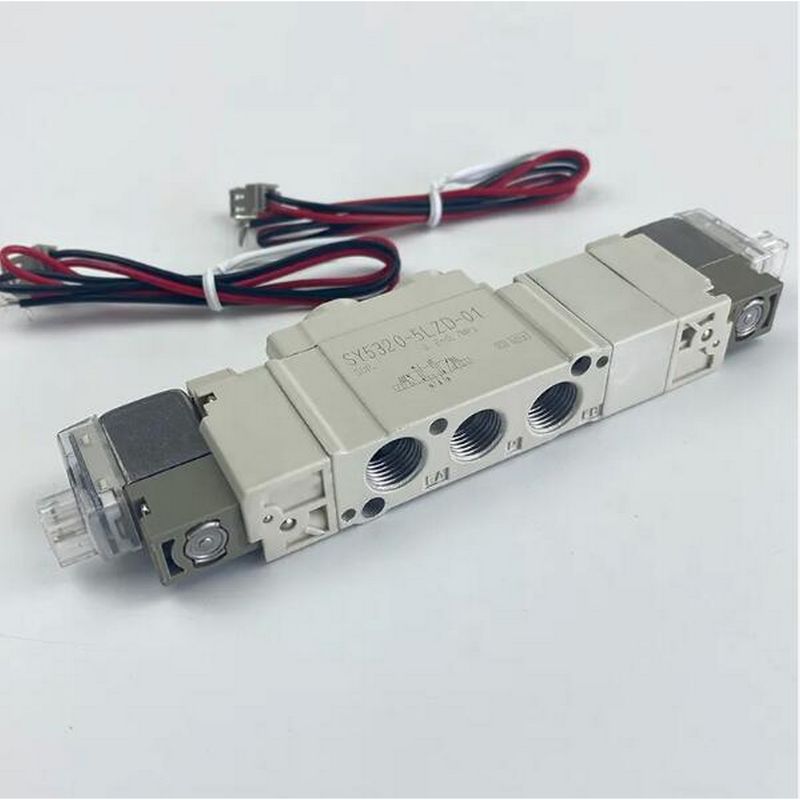 SMC SY5220-5LZD-01 DC24V Μέγεθος θύρας 1/8 Πνευματική σόλενοειδή βαλβίδα νήμα σωλήνα 2 θέση διπλή