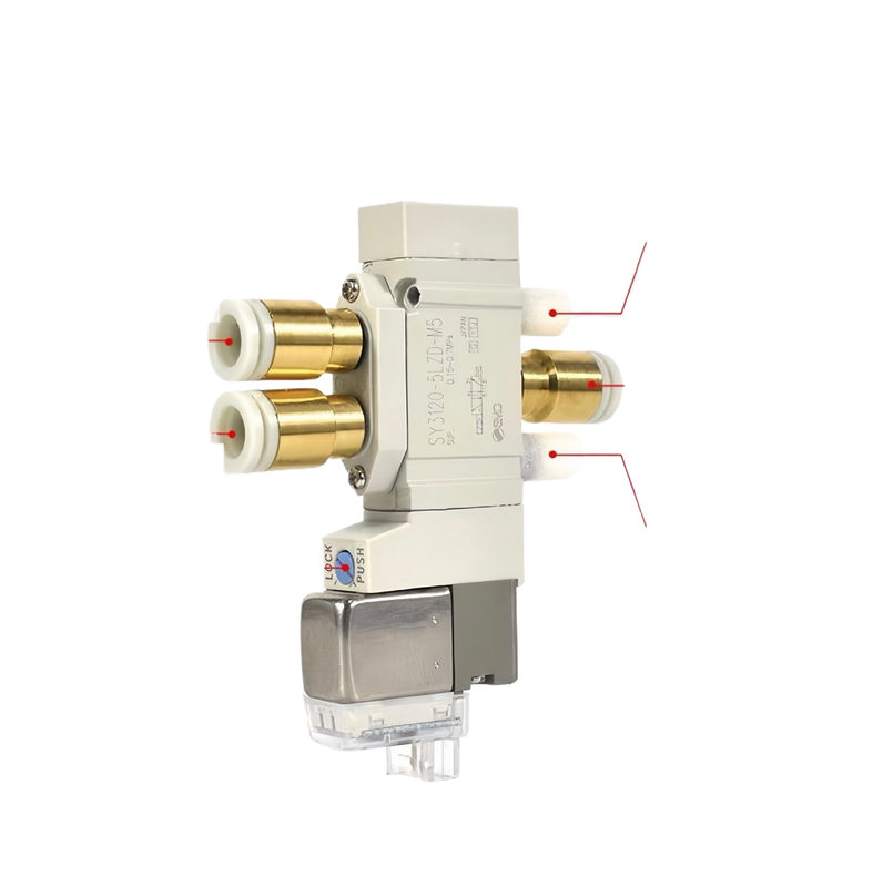 SMC SY3420-5LZD-C4 Πνευματική σόλενοειδής βαλβίδα DC24V 3 θέσεις Κέντρο εξάτμισης Μέγεθος θύρας Ø4