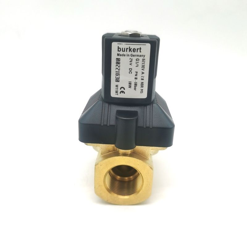Τύπος φλάντζης BURKERT 00134245 6013 Τύπος σύνδεσης κάτω πλάκας κανονικά κλειστό σώμα βαλβίδας χαλκού 0 ~ 25bar