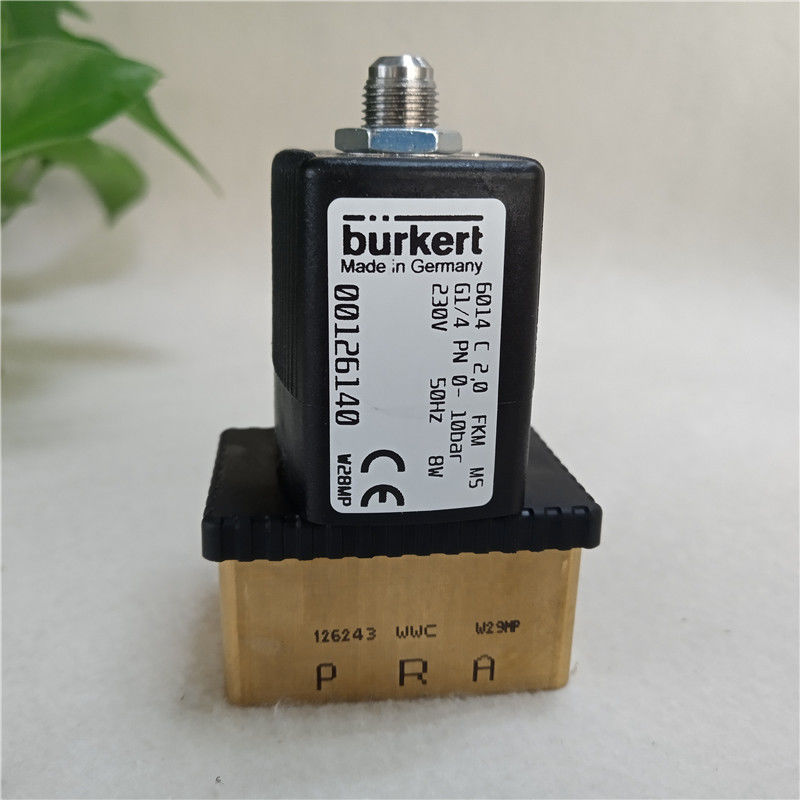 Επικεφαλίδα ηλεκτροσόκ Burkert 6014C 2.0 FKM G1/4 PN 0-10bar 230V 00126140