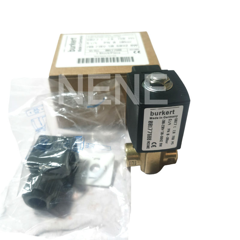 Σωληνωτική βαλβίδα Burkert 00134241 6013 Τύπος άμεσης δράσης G1/8-Inch 2.5 Τρύπα ροής FKM Σφραγισμένο σώμα βαλβίδας χαλκού 24VAC 8W 0~16bar