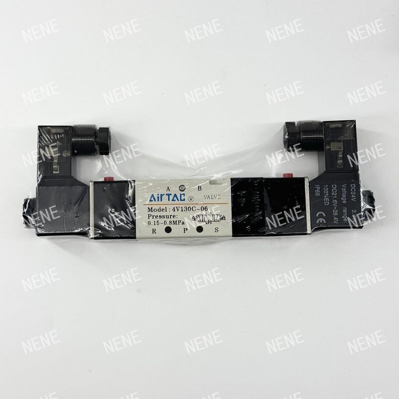 Ηλεκτρονική μαγνητική βαλβίδα 4V130P-06 AIRTAC για ακριβή έλεγχο αέρα σε εύρος πίεσης 0,15 έως 0,8 MPa