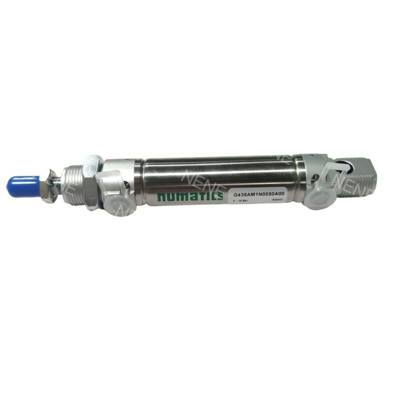 ΝΥΜΑΤΙΚΑ G435AGSN0010A00 ASCO 8mm Βρύση 10mm Σκλήρυνση M5 Διπλή δράση στρογγυλοκύλινδρο ISO6432 σειράς G435