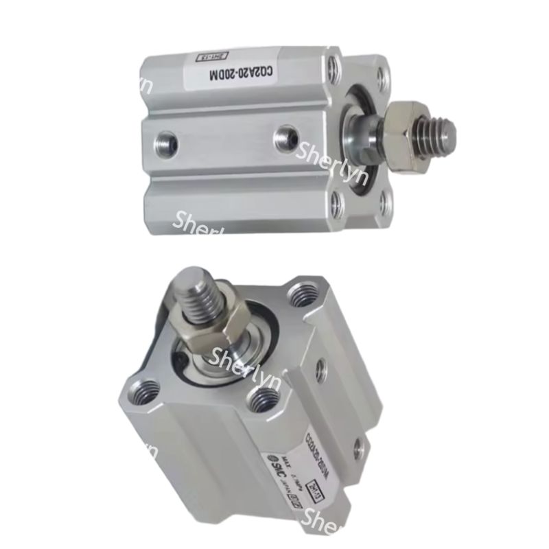 Σειρά SMC CQ2 Συμπαγής Κύλινδρος CQ2A12-45D Τυπικός Τύπος Διπλής Ενέργειας Μονής Ράβδου