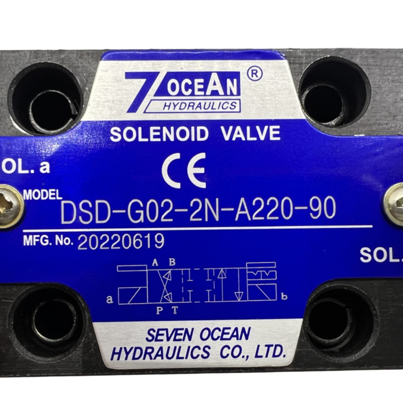 7 OCEAN Πνευματική βαλβίδα ηλεκτροσόκ DSD-G02-2N-A220-90 AC220 Βαλβίδα κατευθυντικού ελέγχου τάσης