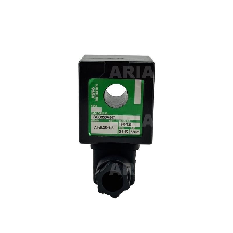 Ηλεκτρική διεπαφή με επίπεδη πρίζα ASCO Σολενοειδής βαλβίδα Τυλιγμένο κέλυφος IP65 Επίπεδο προστασίας με μονόκλιση κλάσης F 155 βαθμούς Κελσίου