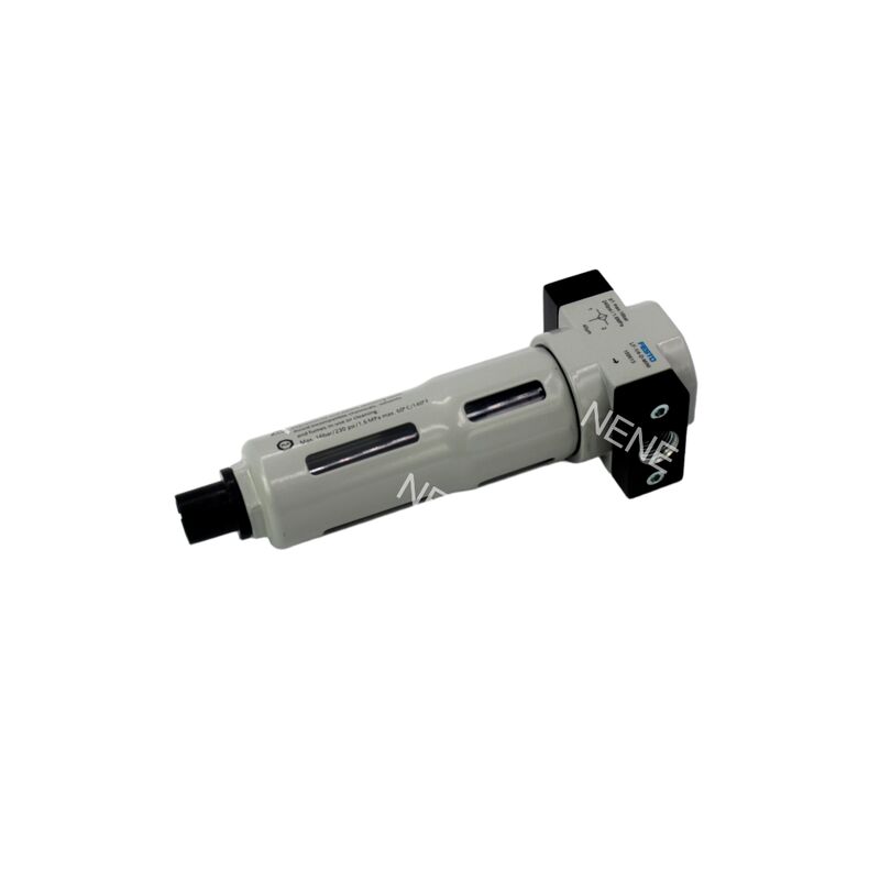 Ρυθμιστής φίλτρου Festo LFR-1/4-D-7-MINI-A 162711 G1/4 40μm Πλήρως αυτόματη αποστράγγιση 0,5-7bar 1500L/min Χάλυβα ψευδαργύρου με μετρητή πίεσης