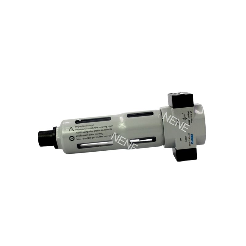 Μετρητής MPA 0,5-7bar Ρυθμιστής Φίλτρου Festo LFR-1/4-D-7-MINI-MPA 8002301 40μm G1/4 Χειροκίνητη Αποστράγγιση Κράμα Ψευδαργύρου Με Μανόμετρο