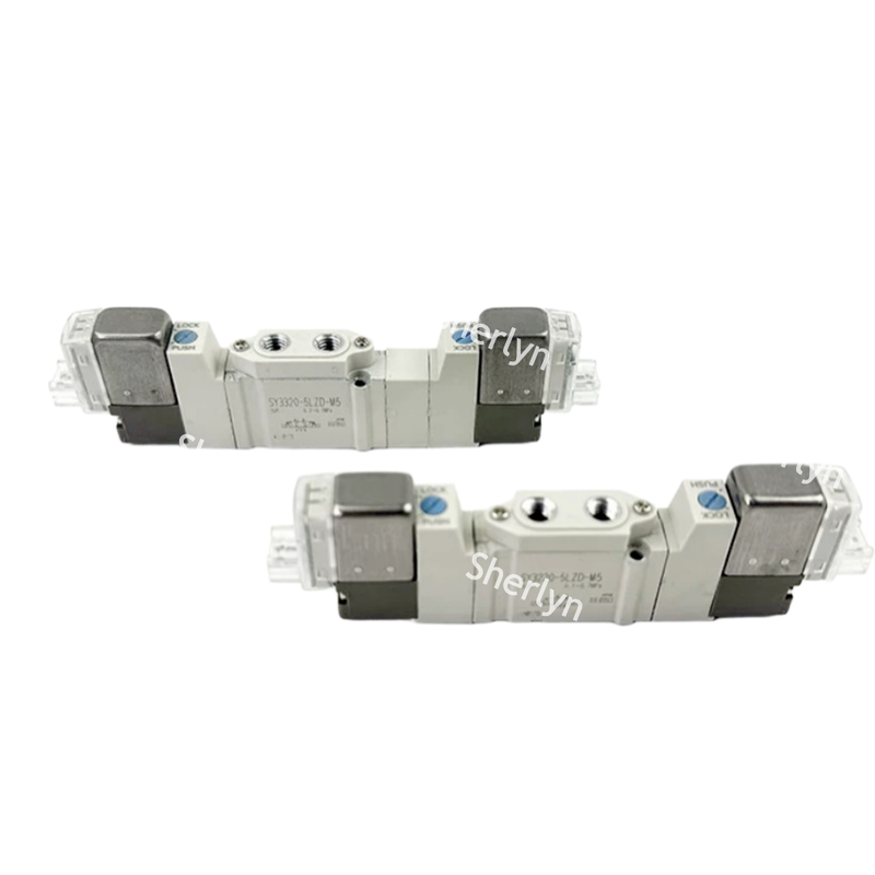Συμπίεση M5 Port DC12V Pilot Solenoid Valve SMC SY3120-6LZD-M5 Χαμηλή ισχύς για διανομή SMT