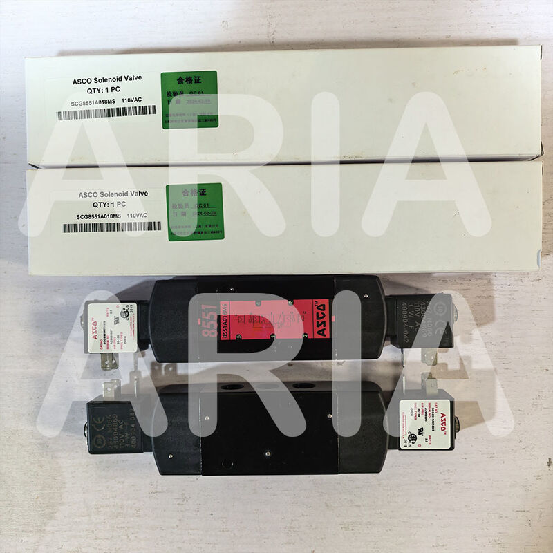 ASCO SC8551A018MS SC8551A017MS 24DC AC110V αλουμίνιο 4 κατευθύνσεων 1/4 σε ηλεκτρομαγνητική βαλβίδα βάση Namur