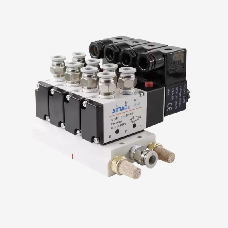 Βαλβίδα ελέγχου αέρα Airtac 4V410-15 Μεγάλης Ροής Συρόμενης Κουλούρας Σώμα από Κράμα Αλουμινίου Δεν Απαιτείται Λίπανση Χειροκίνητη Επικάλυψη Για Κύκλωμα Οδήγησης Κυλίνδρου Βαρέως Τύπου