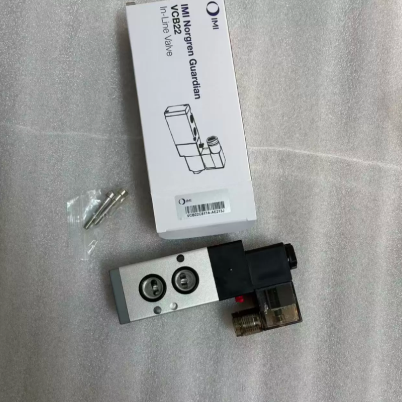 5/2 Πιλοτική Βαλβίδα Κατευθύνσεως VCB22B417A-AB219J Norgren G1/4 24VDC, Ανταλλακτικό για Γραμμές Συναρμολόγησης