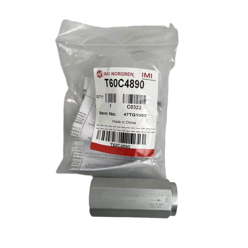 IMI Norgren T60C4890 Βαλβίδα Ασφαλείας Πνευματικού Αέρα G1/2 Σπείρωμα Βαλβίδα Διακοπής Υπερβολικής Ροής για Πρόληψη Σπασίματος Σωλήνα
