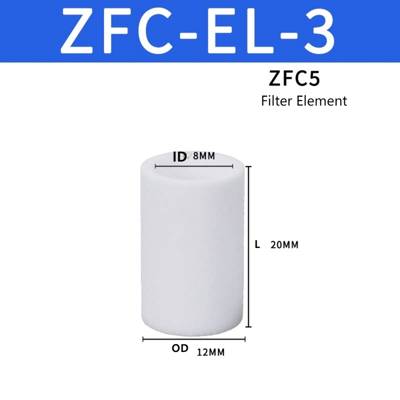 SMC ZFC‑EL‑3 ZFC Series Authentic Filter Cartridge High Dirt Retention Capacity Intercept Fine Dust Particles For Robotic Pick And Place Automation Pneumatic Vacuum Pipeline
