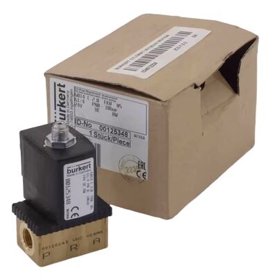 Burkert 6013 τύπου 2/2 NC Σολενοειδή βαλβίδα 00134241, G1/8 νήμα, 2.5 ορίζοντα ροής, FKM διάφραγμα, χαλκό στερέωμα, 24V AC, πίεση εργασίας 0 ~ 16bar