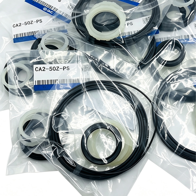 SMC CA2-40Z-PS Κιτ επισκευής κυλίνδρου NBR Σετ στεγανοποίησης εμβόλου και ράβδου με αντικραδασμική προστασία για κυλίνδρους πεπιεσμένου αέρα προτύπου CA2 με διάμετρο 40mm Περιλαμβάνει πακέτο λιπαντικού γράσου