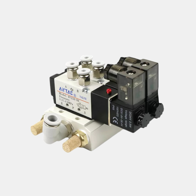 Σετ πολλαπλής βαλβίδας αέρα Airtac 4V210-08 2 θέσεων / 3 θέσεων / 4 θέσεων / 5 θέσεων / 6 θέσεων Συνδυασμένη πνευματική βαλβίδα ελέγχου για αυτοματοποιημένο έλεγχο κυκλώματος αέρα
